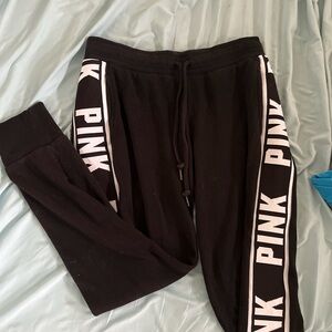 Black Victoria secret joggers size medium